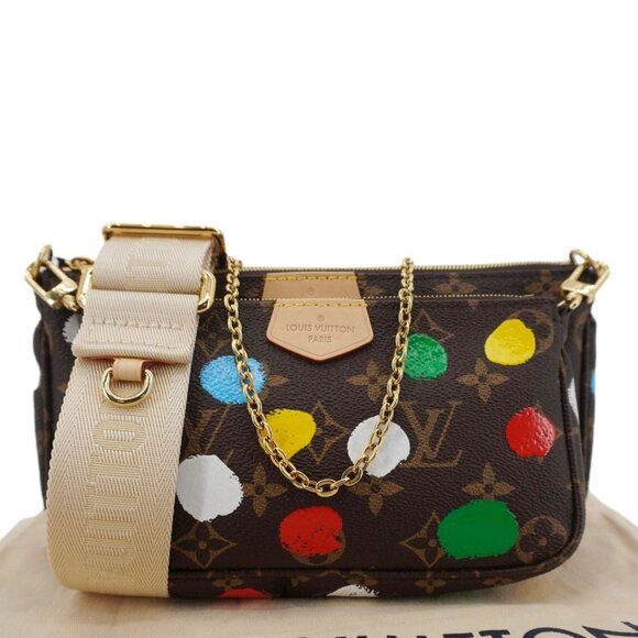 Louis Vuitton  LV×YK Multi Pochette Accessories Monogram Dot Canvas Shoulder Bag - Picture 3 of 16